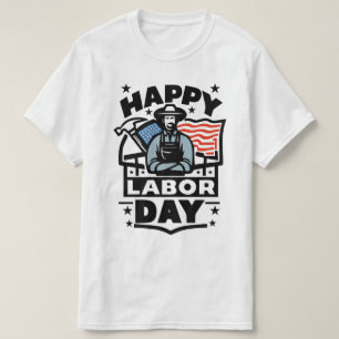 T-shirt Joyeux cadeau de la Fête du Travail américain T-sh