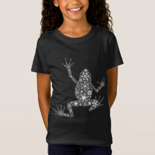 T-Shirt Joyeux cadeaux de Noël Snowflake - Cute grenouille