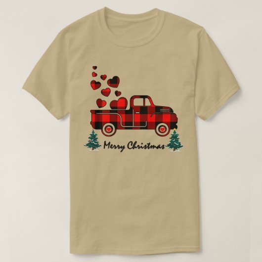 T-shirt Joyeux Camion Buffalo Noël 4 (Design devant)