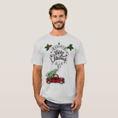 T-shirt Joyeux camion de Noël (Devant entier)