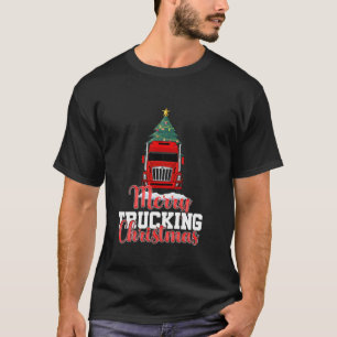 T-shirt Joyeux Camions Cool de Noël Camion XMas Camion D