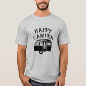 T-shirt Joyeux Camper Camping Trailer (Devant)