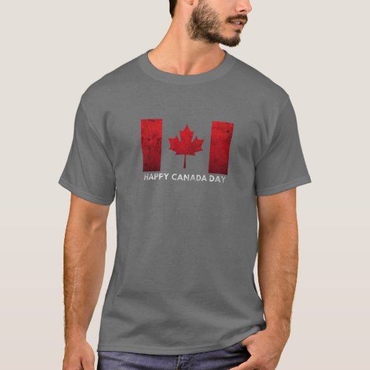 T-shirt Joyeux Canada Fête du Canada Drapeau Fiers Canadie (Devant)