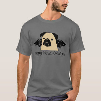 T-shirt Joyeux Carlin Howl-O-Ween avec ailes de chauve-sou