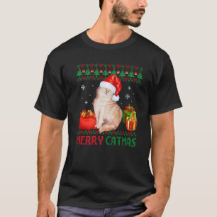 T-shirt Joyeux Catmas Chat Vilain Noël Aege Maman Papa