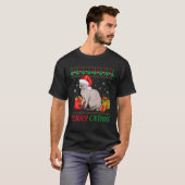 T-shirt Joyeux Catmas Chat Vilain Noël Devon Rex Maman Pap (Devant entier)