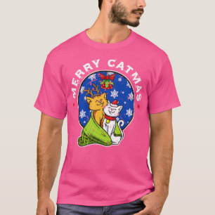 T-shirt Joyeux Catmas Cute Chats Couple Noël