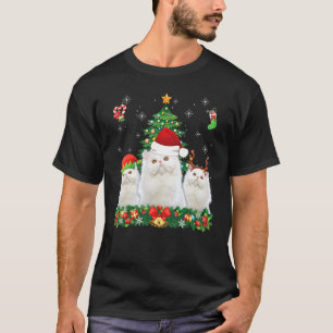 T-shirt Joyeux Catmas Perse Père Noël Elf Reindeer Chat Ch