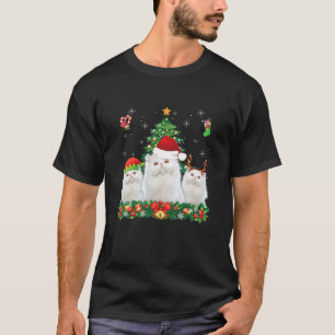 T-shirt Joyeux Catmas Perse Père Noël Elf Reindeer Chat Ch