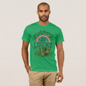 T-shirt Joyeux Chanceux Saint-Patrick (Devant entier)