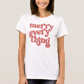 T-shirt Joyeux chaque chose vacances (Devant)