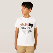 T-shirt Joyeux Chatons Curieux (Devant entier)