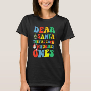 T-shirt Joyeux Cher Père Noël Ils Sont Les Vilains Christ