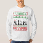 T-shirt Joyeux Chessmas Drôle de Noël en Chess pull de Noë (Devant)