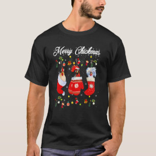 T-shirt Joyeux Chickmas Chaussettes de Poule Costume de No
