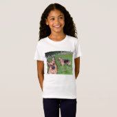 T-Shirt Joyeux chien bilingue (Devant entier)