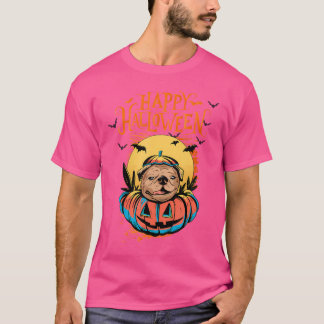 T-shirt Joyeux chien de boîte d'Halloween