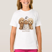 T-shirt Joyeux chien d'Halloween Goldendoodle (Devant)