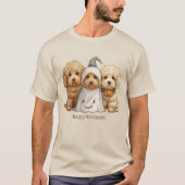 T-shirt Joyeux chien d'Halloween Goldendoodle (Devant)
