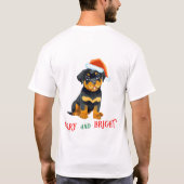 T-shirt Joyeux chien lumineux (Dos)