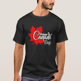 T-shirt Joyeux Chir Drapeau Canadien Feuille d'érable de l