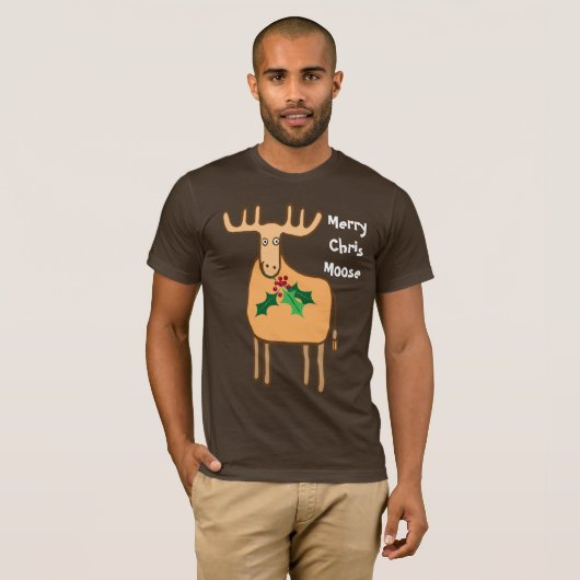 T-shirt Joyeux Chris Moose (Devant entier)