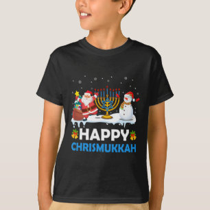 T-shirt Joyeux Chrismukkah Hanoukka Fun Joyeux Juif de Noë