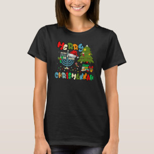 T-shirt Joyeux Chrismukkah Hanukkah Chanukah juif Menorah
