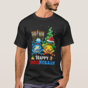 T-shirt Joyeux Chrismukkah Noël Hanoukka Frog