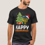 T-shirt Joyeux Chrismukkah sapin de Noël Menorah Chanukah<br><div class="desc">Joyeux Chrismukkah sapin de Noël Menorah Chanukah</div>