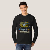 T-shirt Joyeux Chrismukkah Ugly Hanoukka (Devant entier)