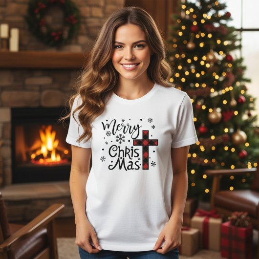 T-shirt Joyeux Christ Mas Noël chrétien