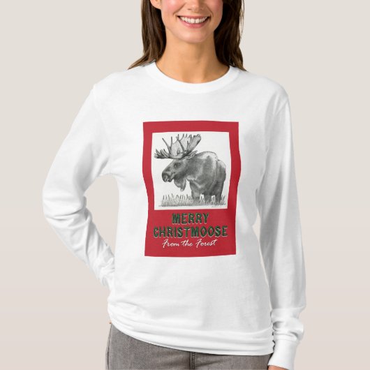 T-shirt Joyeux Christmoose (Devant)