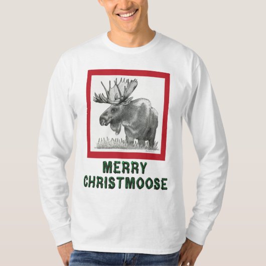 T-shirt Joyeux Christmoose (Devant)