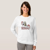 T-shirt Joyeux Christmouse avec l'arbre (Devant entier)