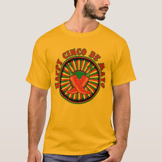 T-shirt Joyeux Cinco De Mayo (Devant)