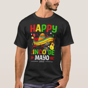 T-shirt Joyeux Cinco De Mayo 2022 Fêtons la Sombe Mexicain