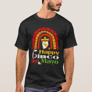 T-shirt Joyeux Cinco De Mayo Rainbow Mexican Fiesta 2022 W