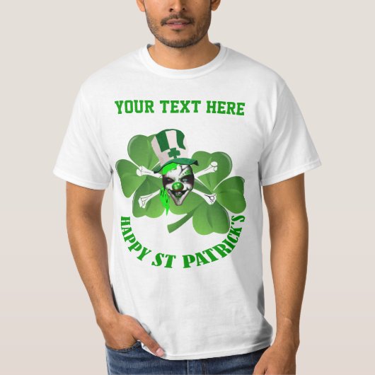 T-shirt Joyeux clown de St Patrick (Devant)