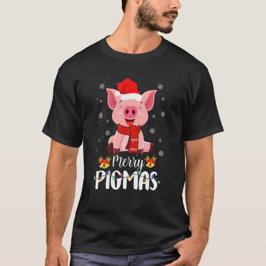 T-shirt Joyeux cochon Noël Noël Noël Noël Noël Noël Noël N (Devant)