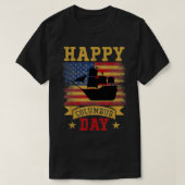 T-shirt Joyeux Columbus Day 1492 (Design devant)