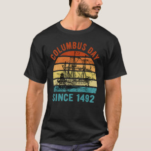 T-shirt Joyeux Columbus Day First Italian American Navigat