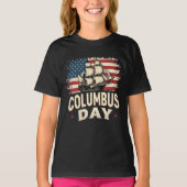 T-shirt Joyeux Columbus Day of Exploration and Reflection (Devant)