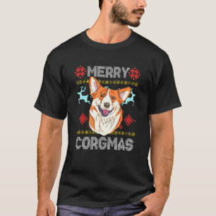 T-shirt Joyeux Corgmas Pembroke Welsh Corgi