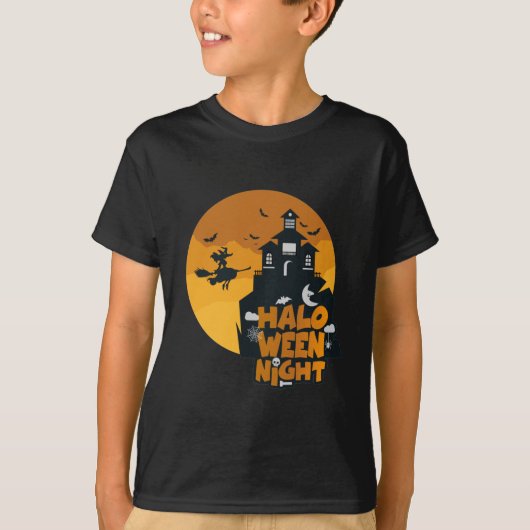 T-shirt Joyeux costume de nuit Halloween pour les garçons (Devant)