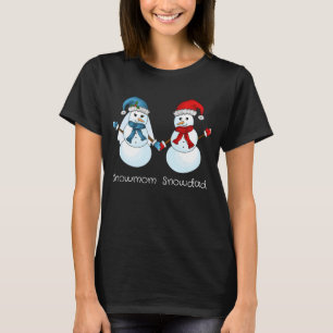 T-shirt Joyeux couple de neige, Noël
