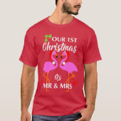 T-shirt Joyeux Couples Premier Noël Comme M. & Mme Graphic (Devant)