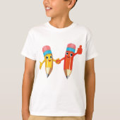 T-shirt Joyeux crayons (Devant)