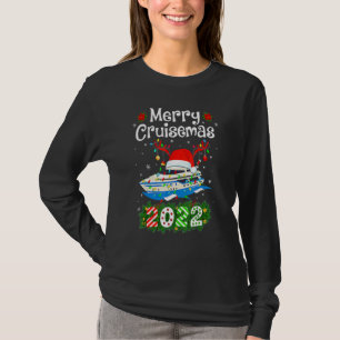 T-shirt Joyeux Cruisemas 2022 Noël Santa Renne Croisière