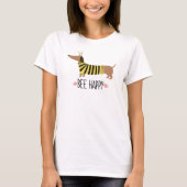 T-Shirt Joyeux Dachshund Bourdon (Devant)